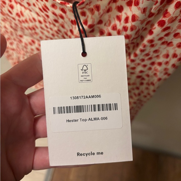 NWT Reformation Hester Top - Picture 3 of 4